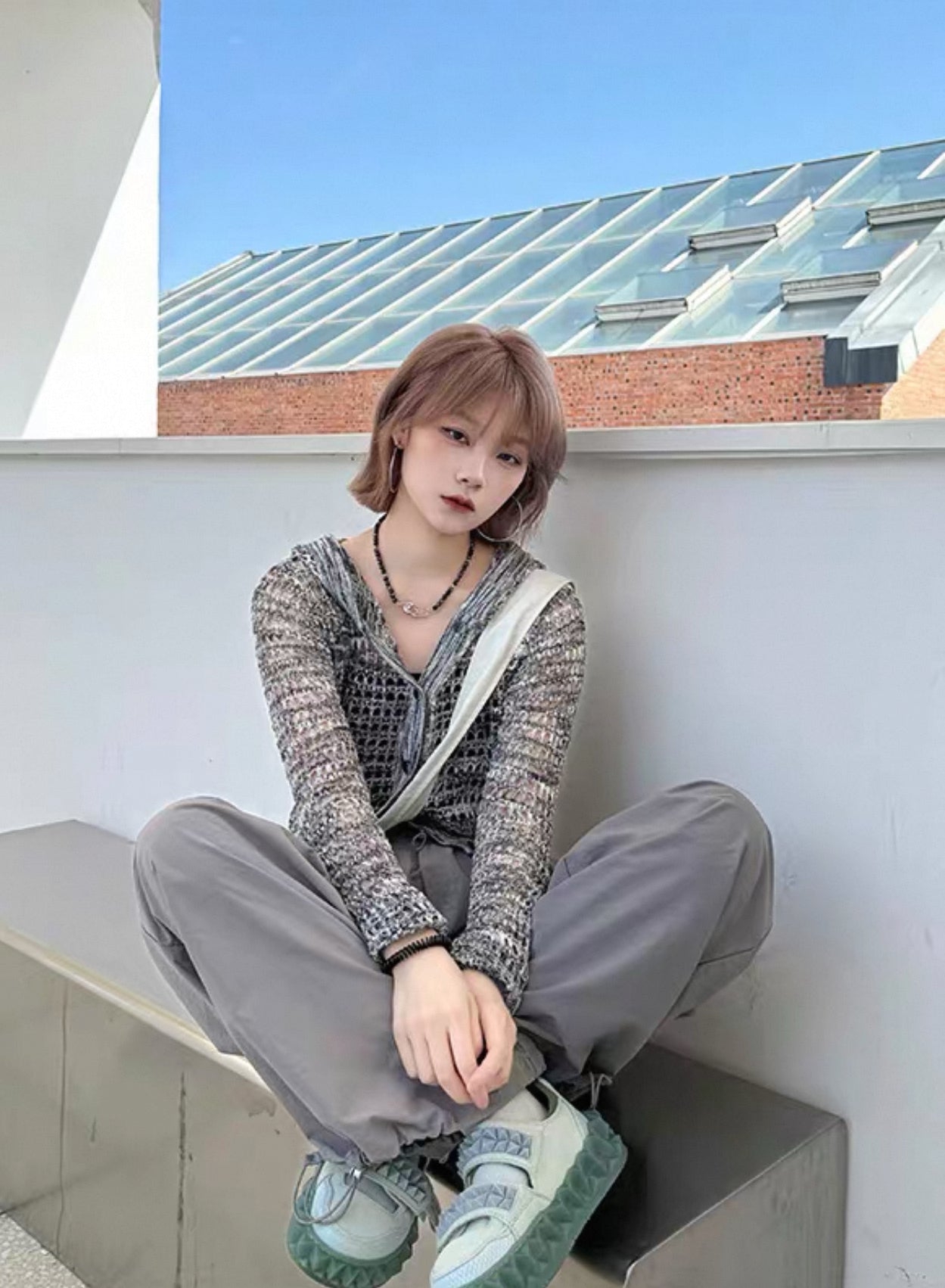 short mesh parker A60