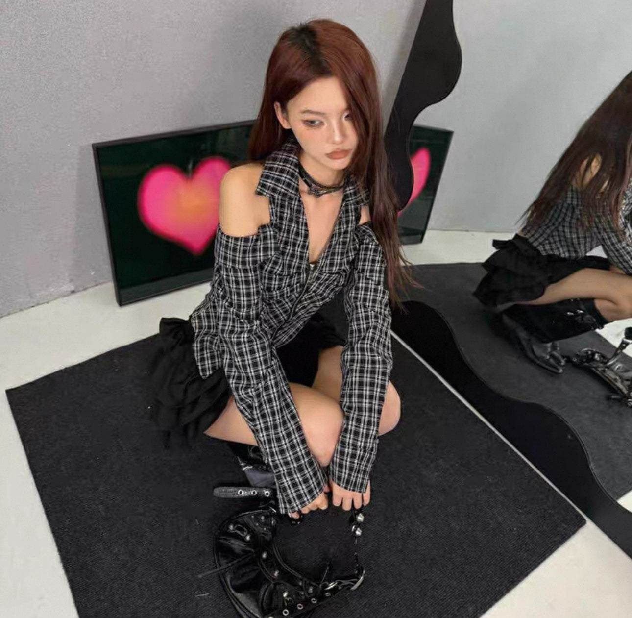 check shoulder shirt A117