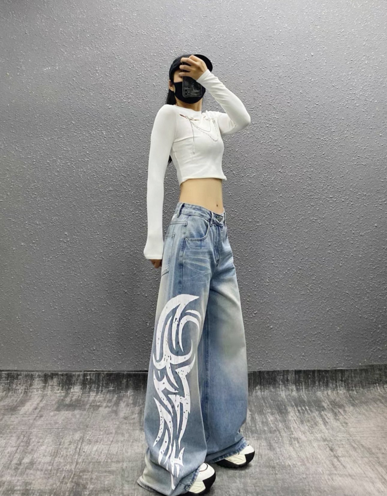 side graph denim A13