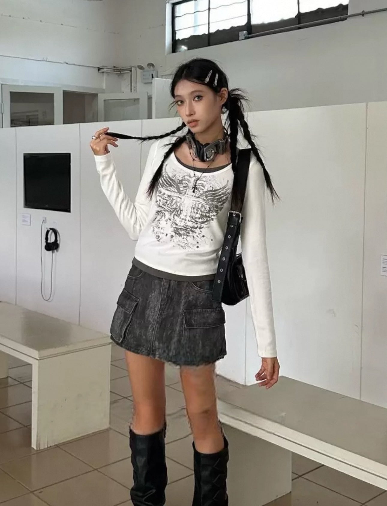 Unevenness skirt A39