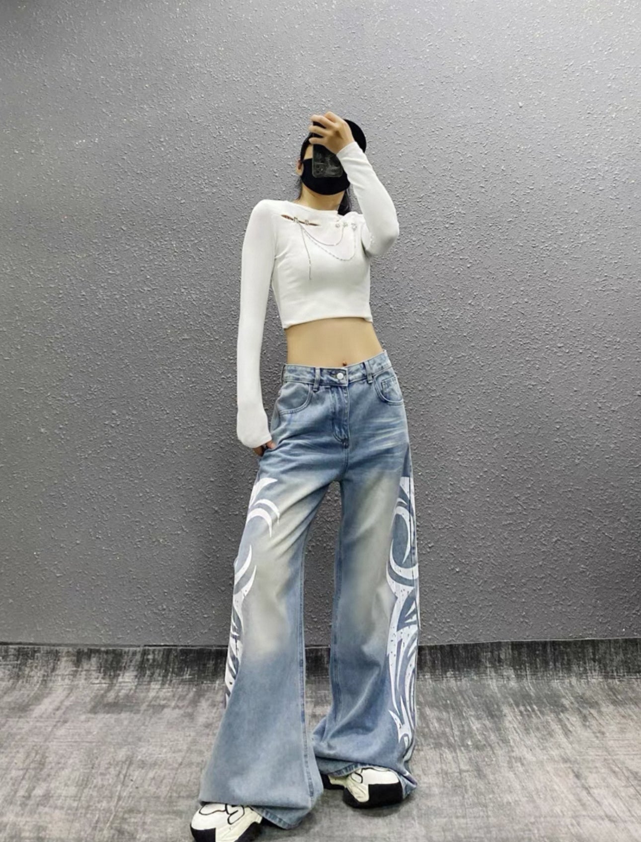 side graph denim A13