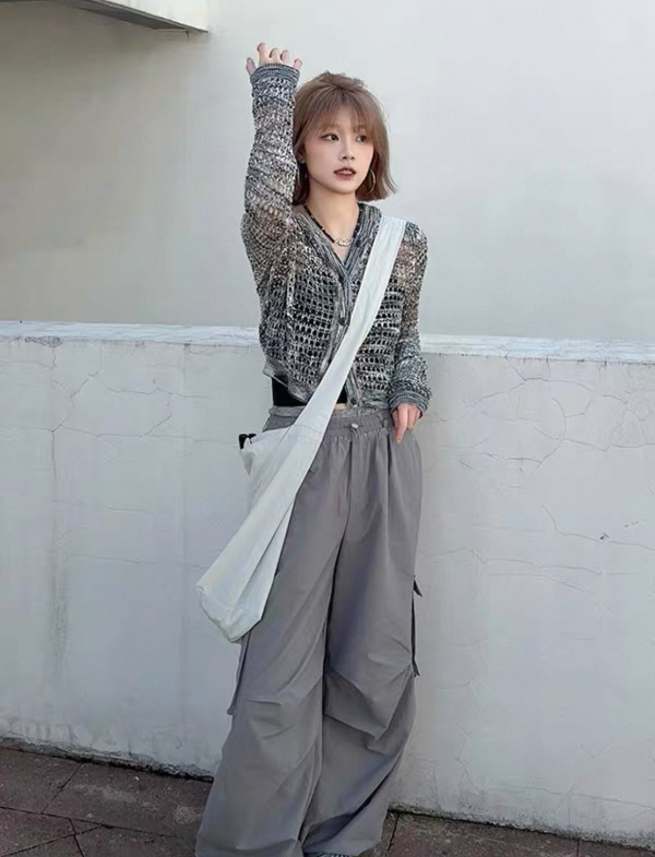 short mesh parker A60