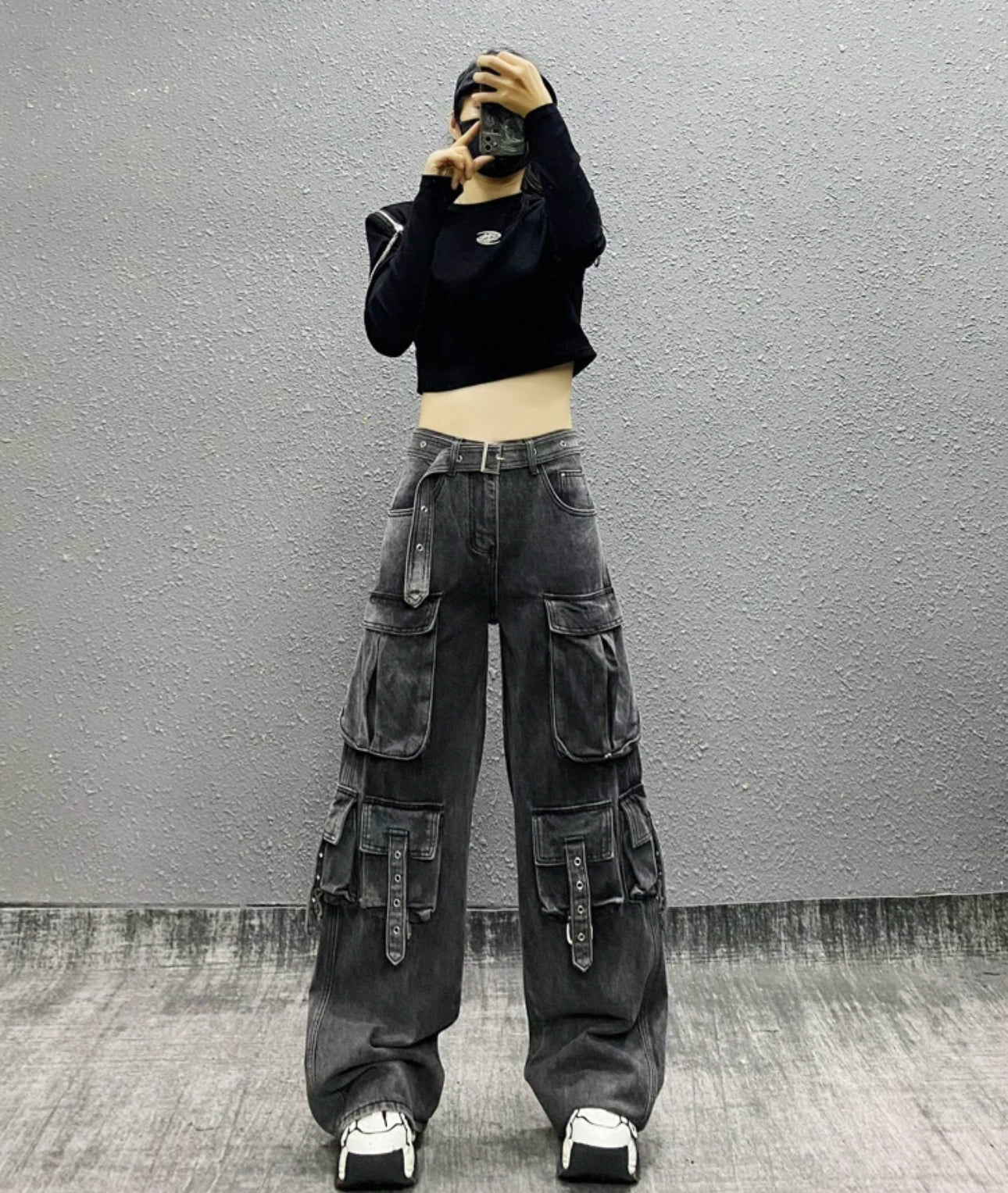 waist belt cargo denim A239