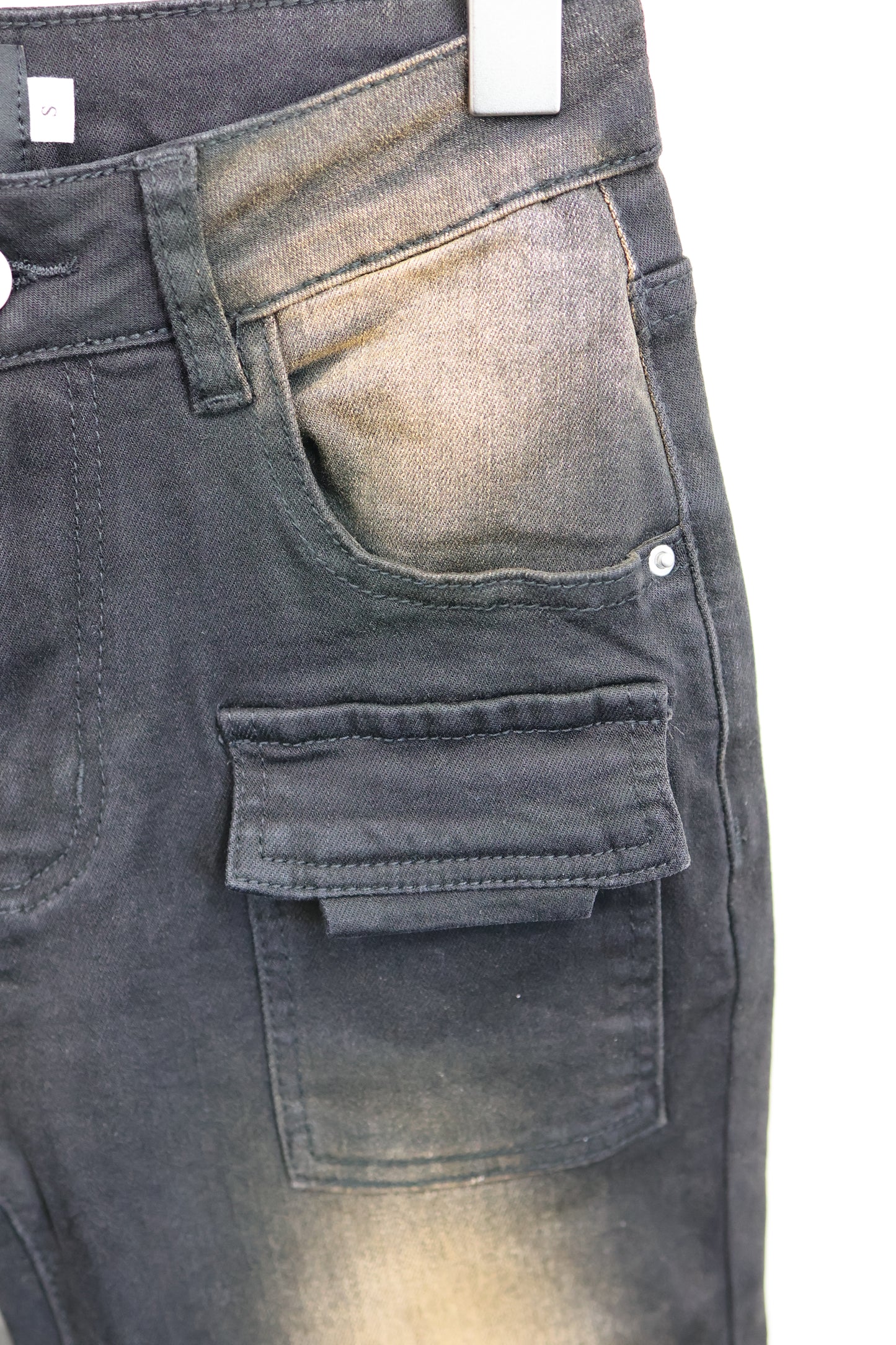 Step flare cargo denim A264