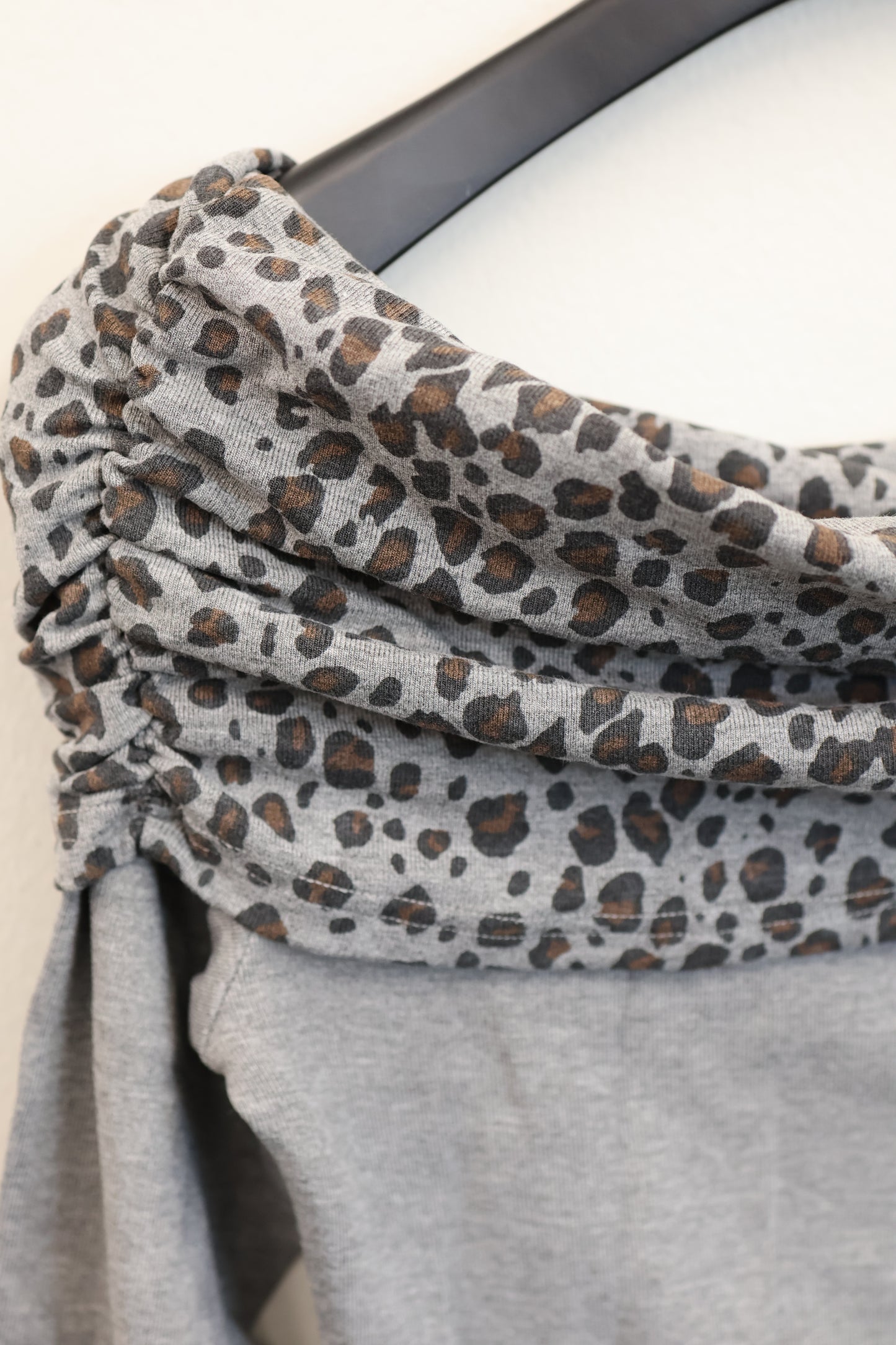 Leopard Fold Top A282