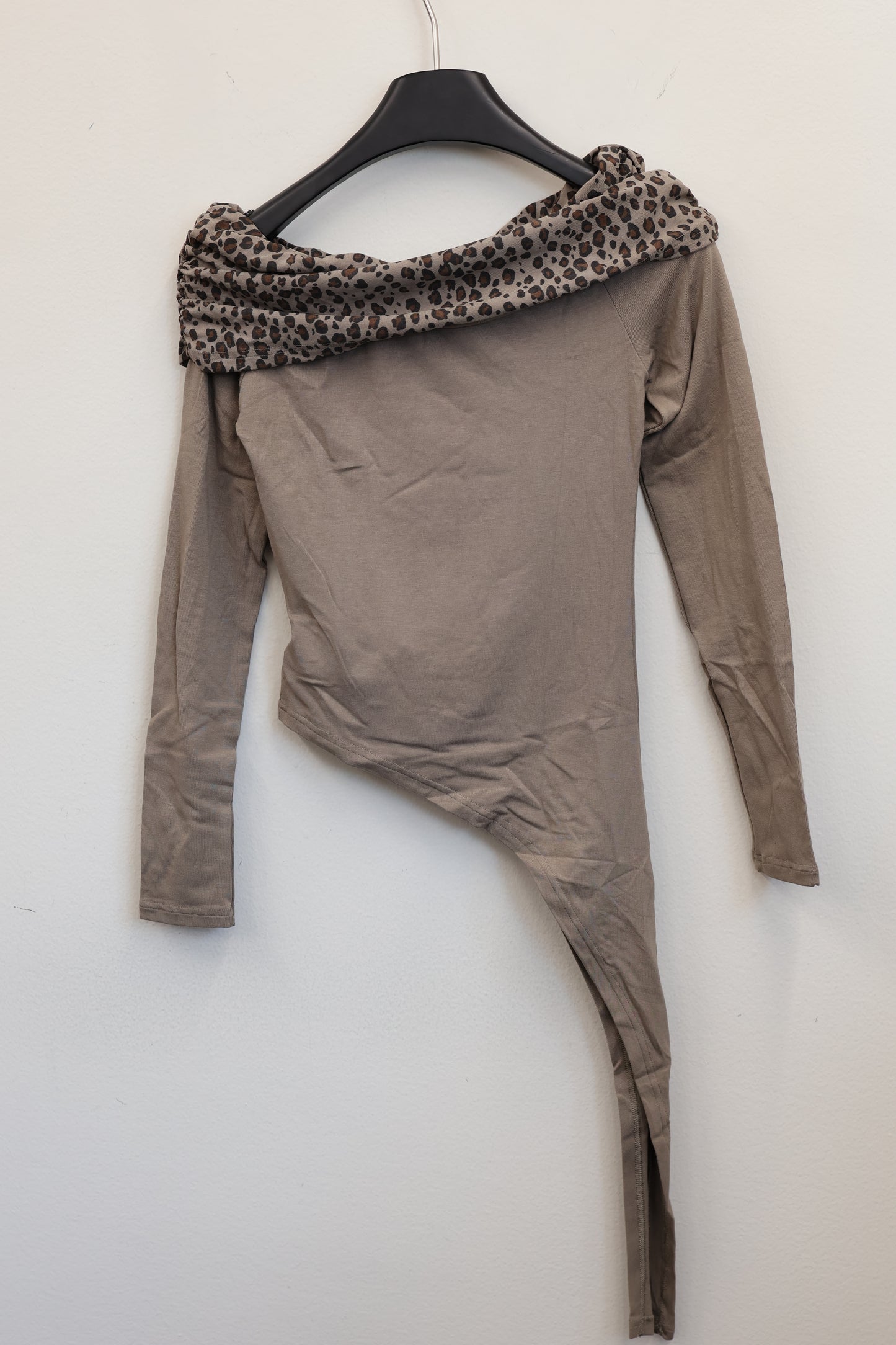 Leopard Fold Top A282