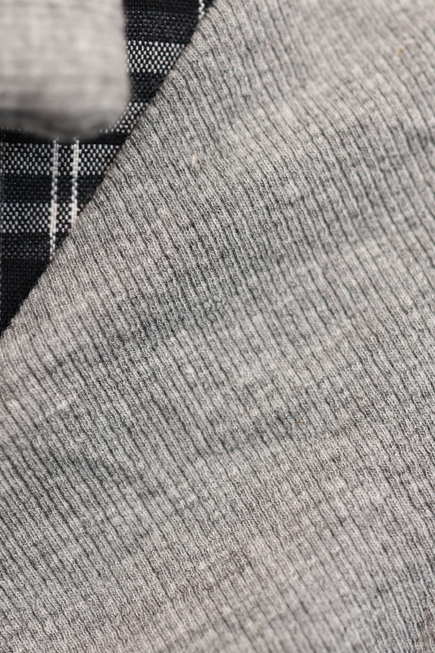 Check Ribbon Gather Shirt A291