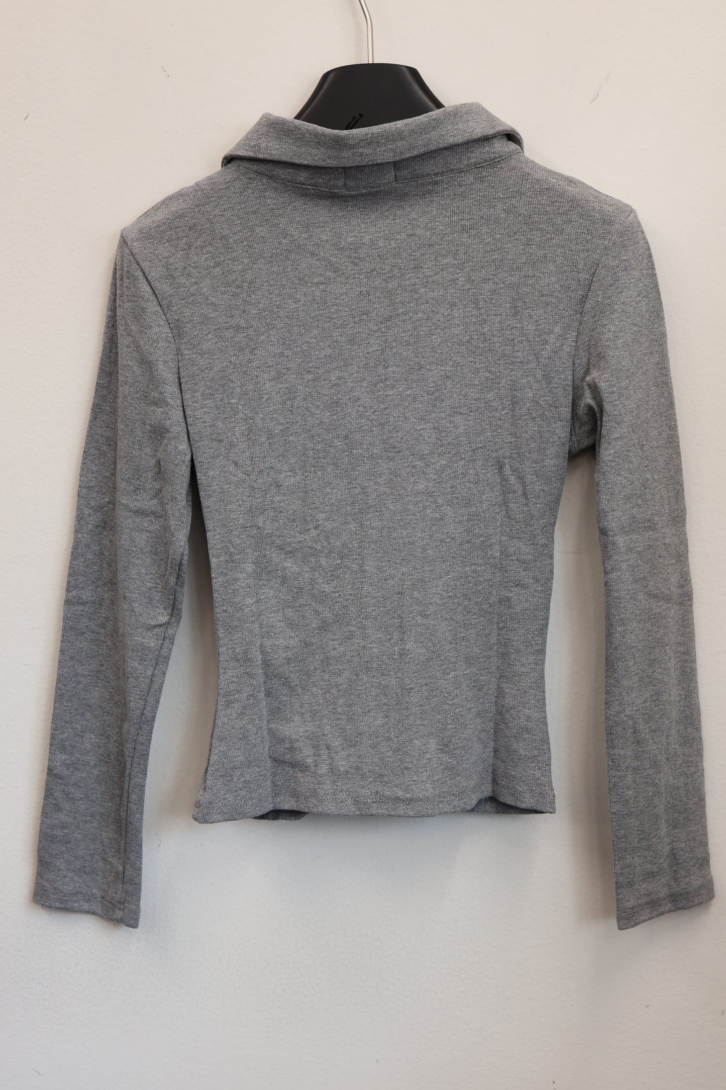 Check Ribbon Gather Shirt A291