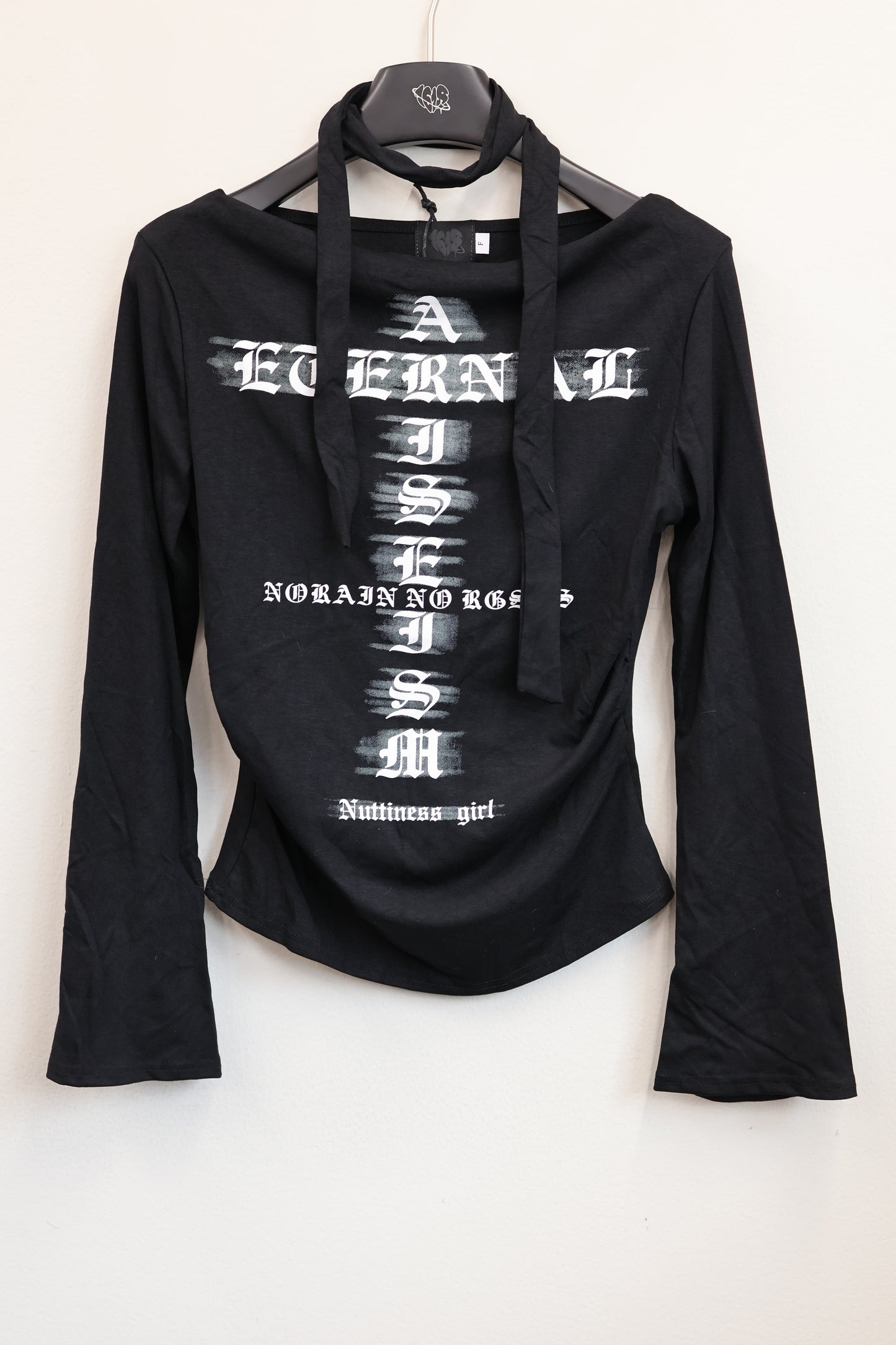 Logo Ribbon off-shoulder Top A299