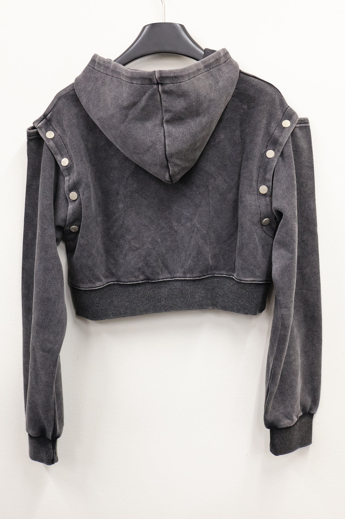 Carbon Crop Hoodie A309