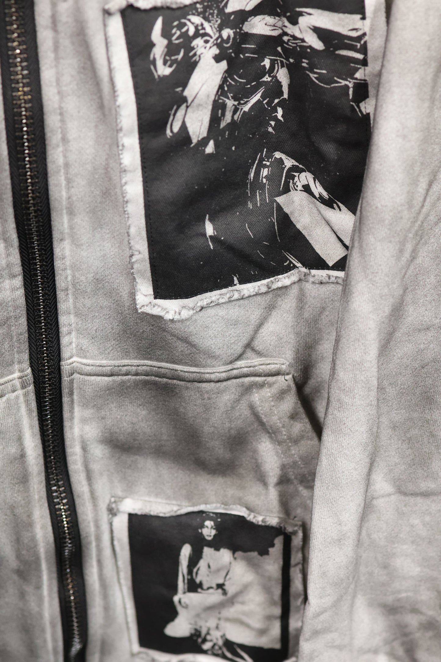 Acid Wash Patch Jacket A317