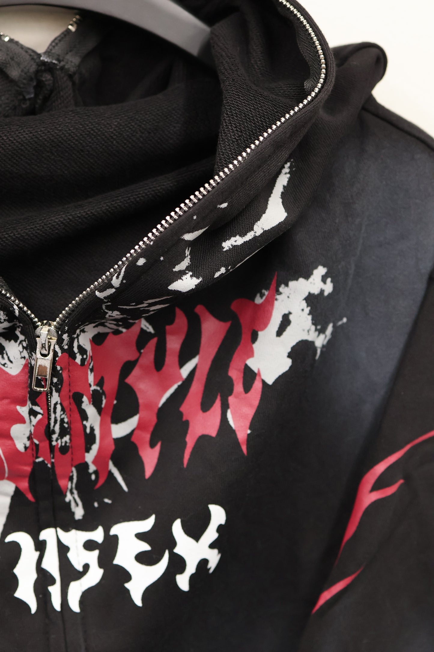 Flame Print Hoodie A314