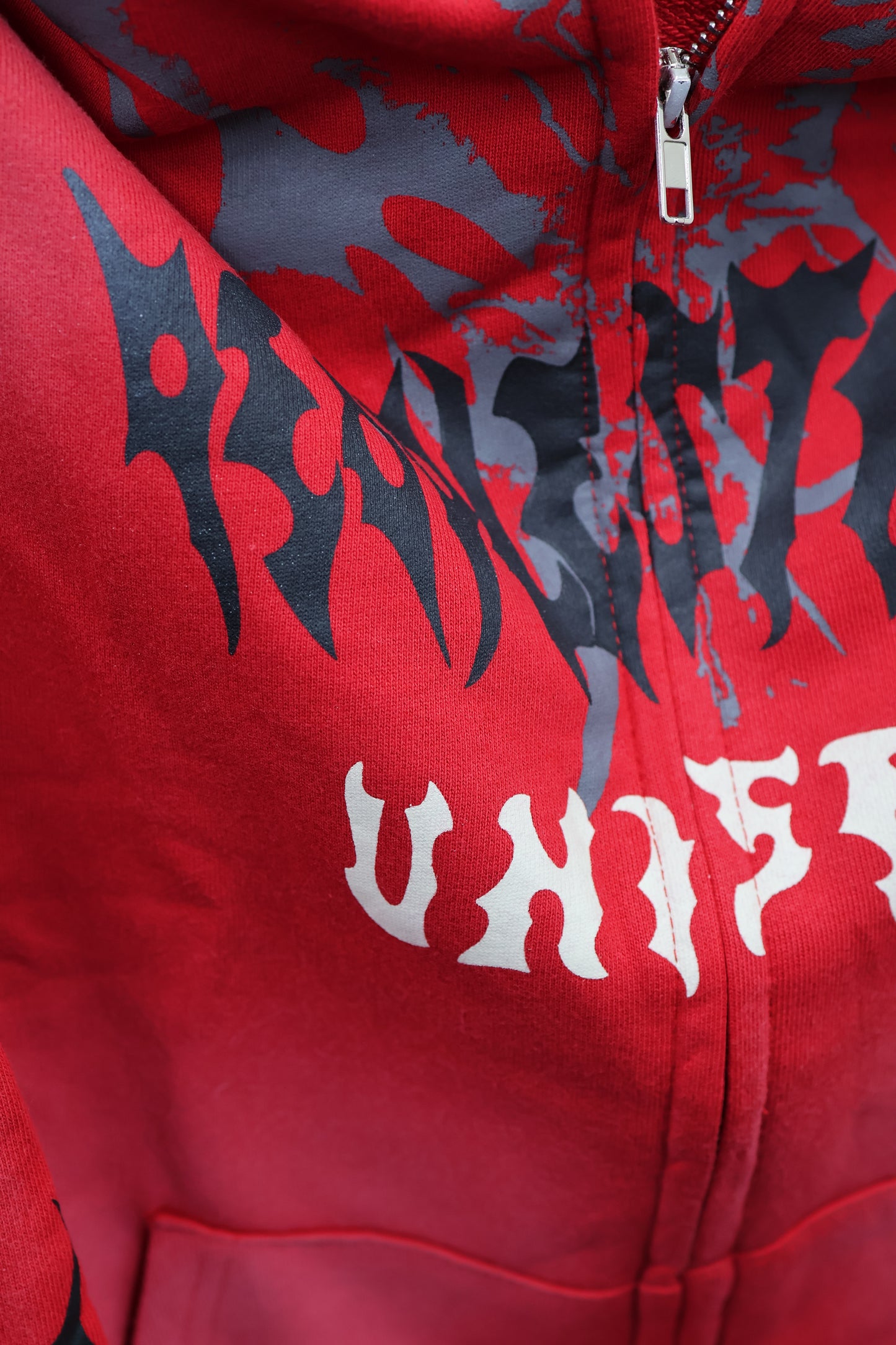 Flame Print Hoodie A314