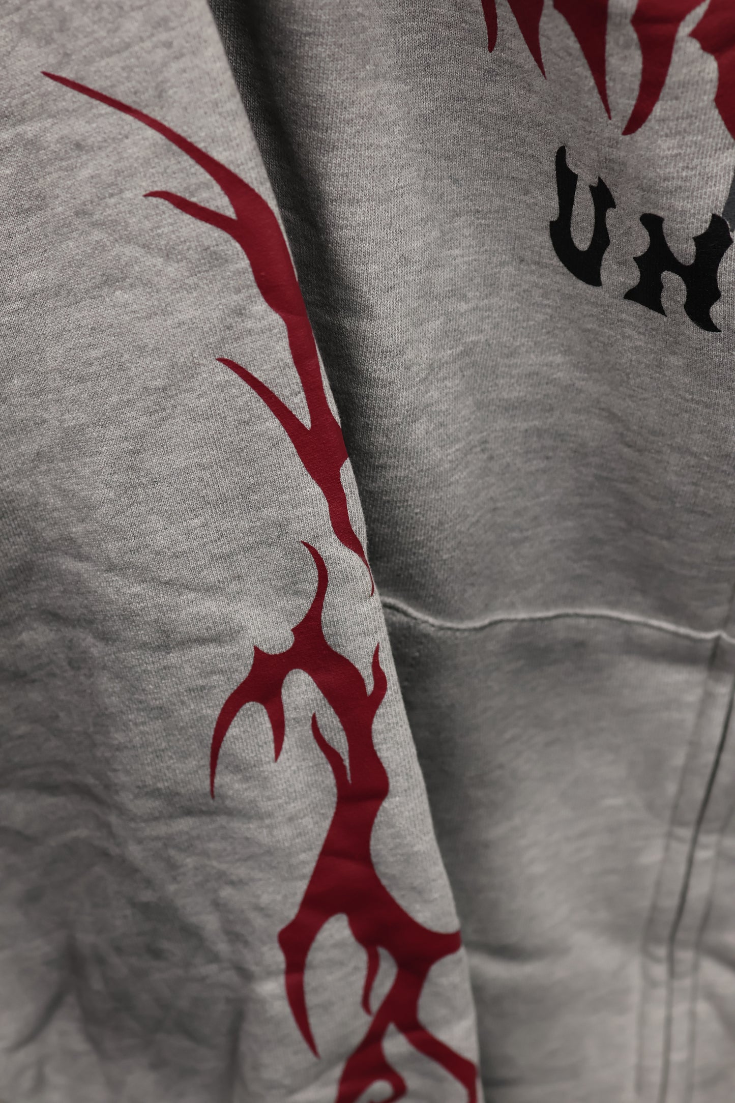 Flame Print Hoodie A314