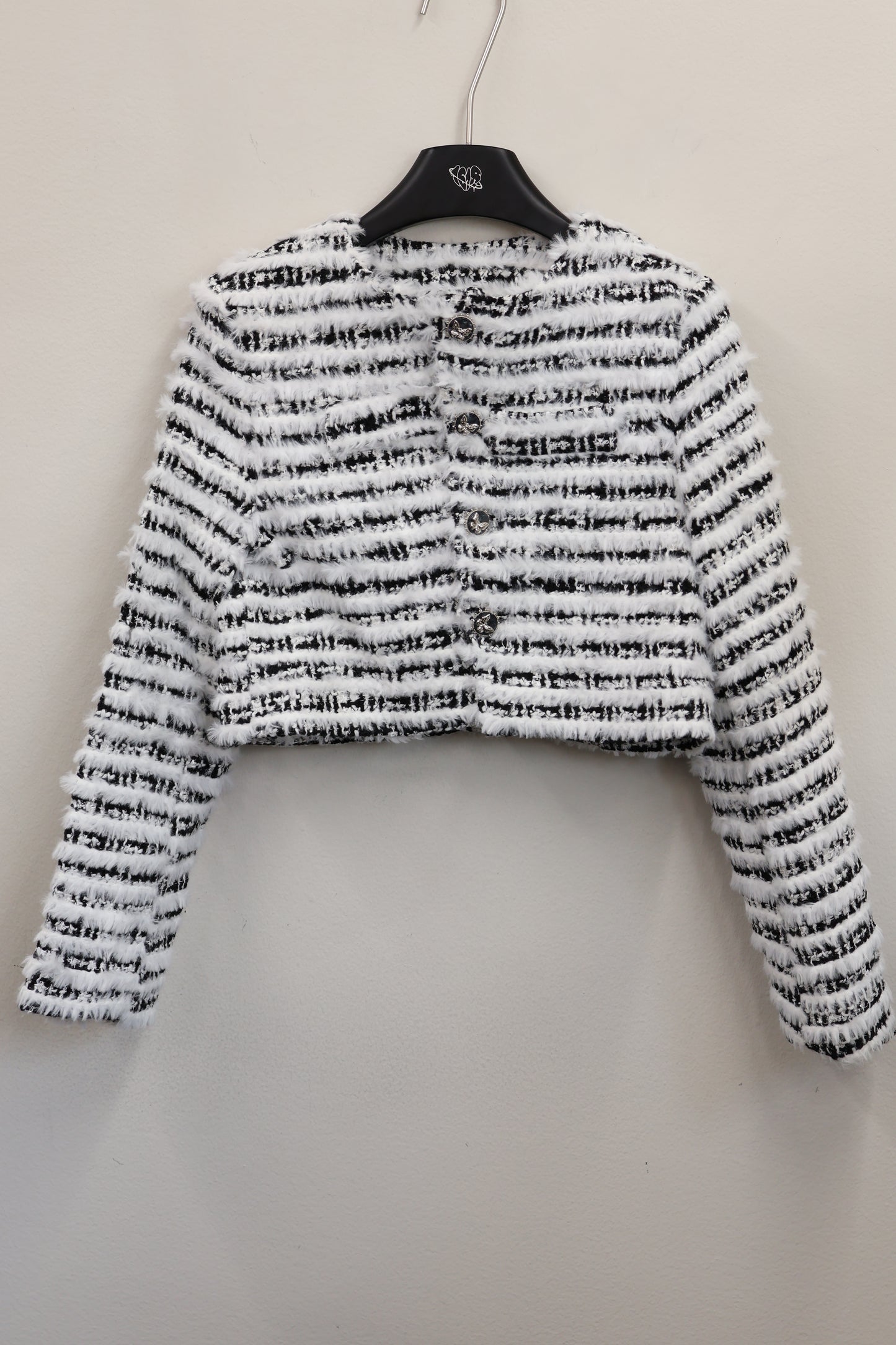 Fuzzy Stripe Jacket A321