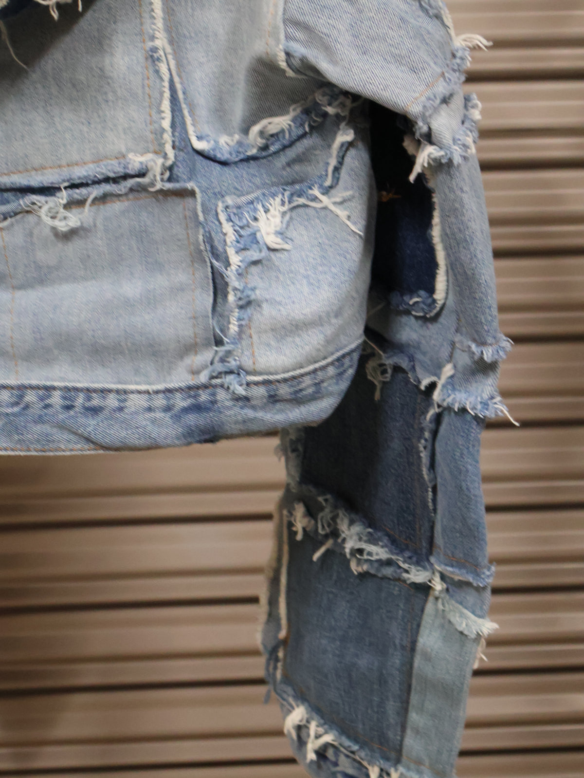 Leopard Chaos Denim Hoodie RA1015
