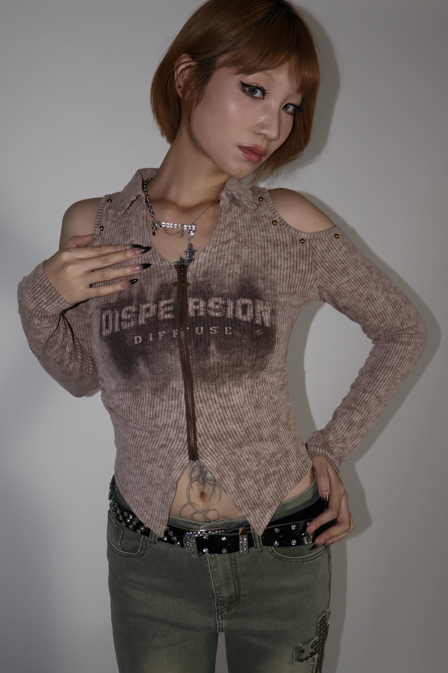 Grunge Print Shirt A286