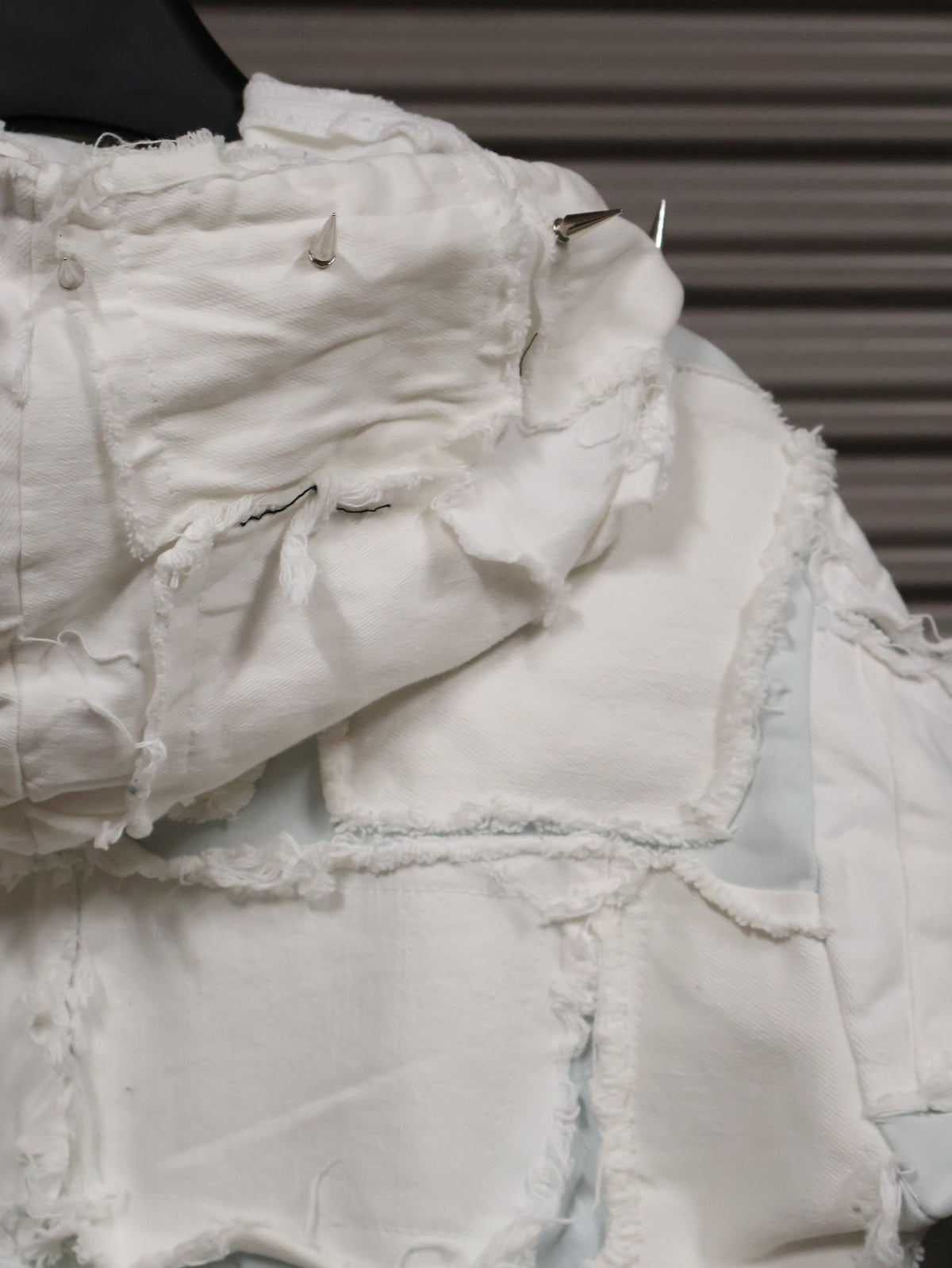 Ivory Rebel Patchwork Hoodie RA1019
