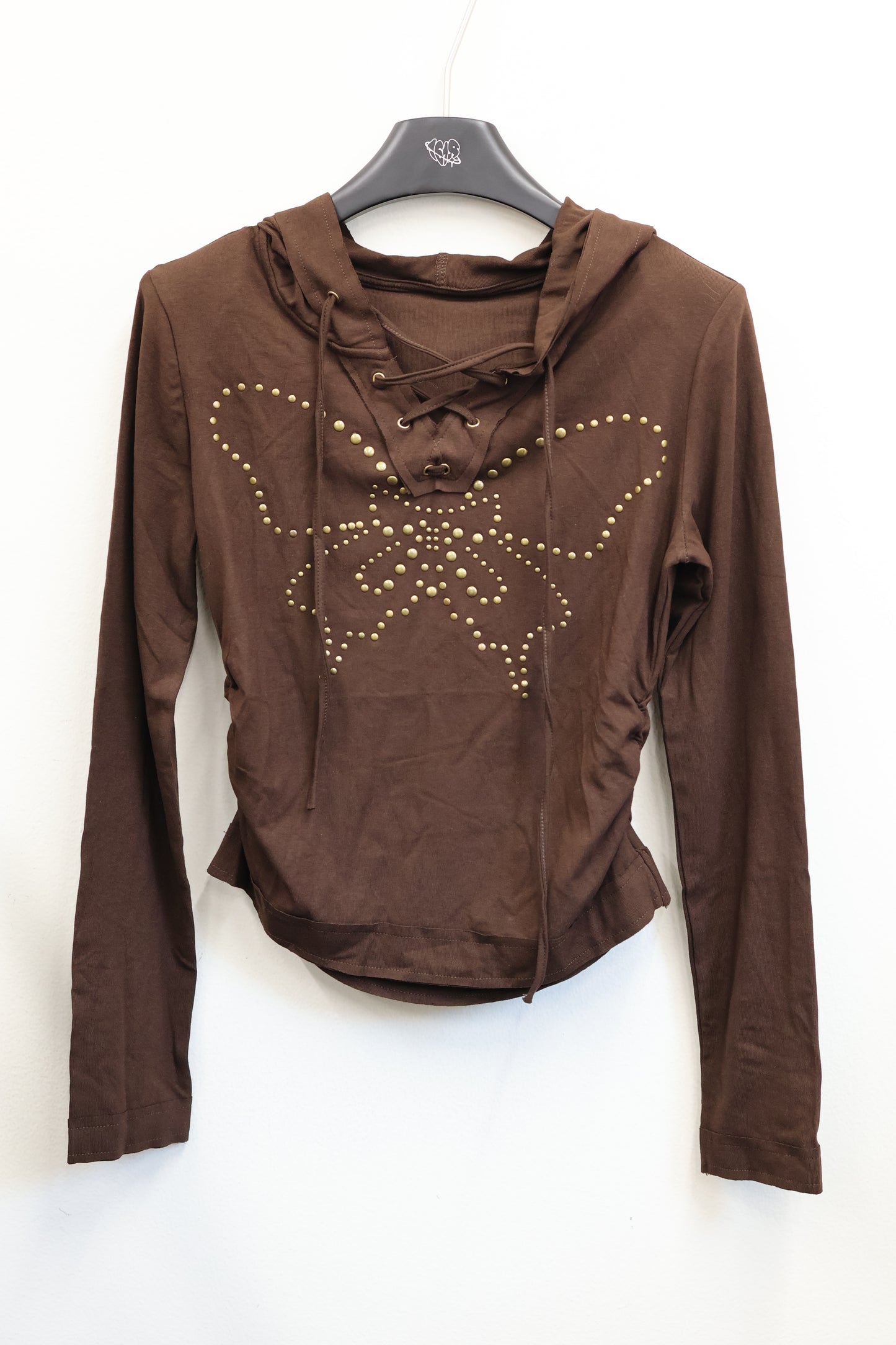25-909 Stud Butterfly Hoodie A336