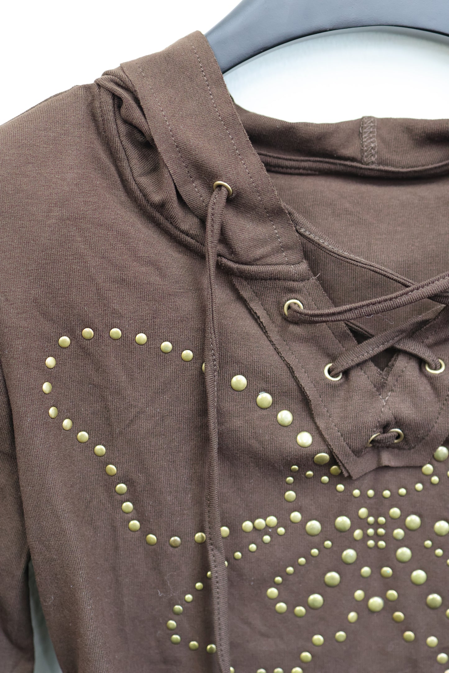 25-909 Stud Butterfly Hoodie A336