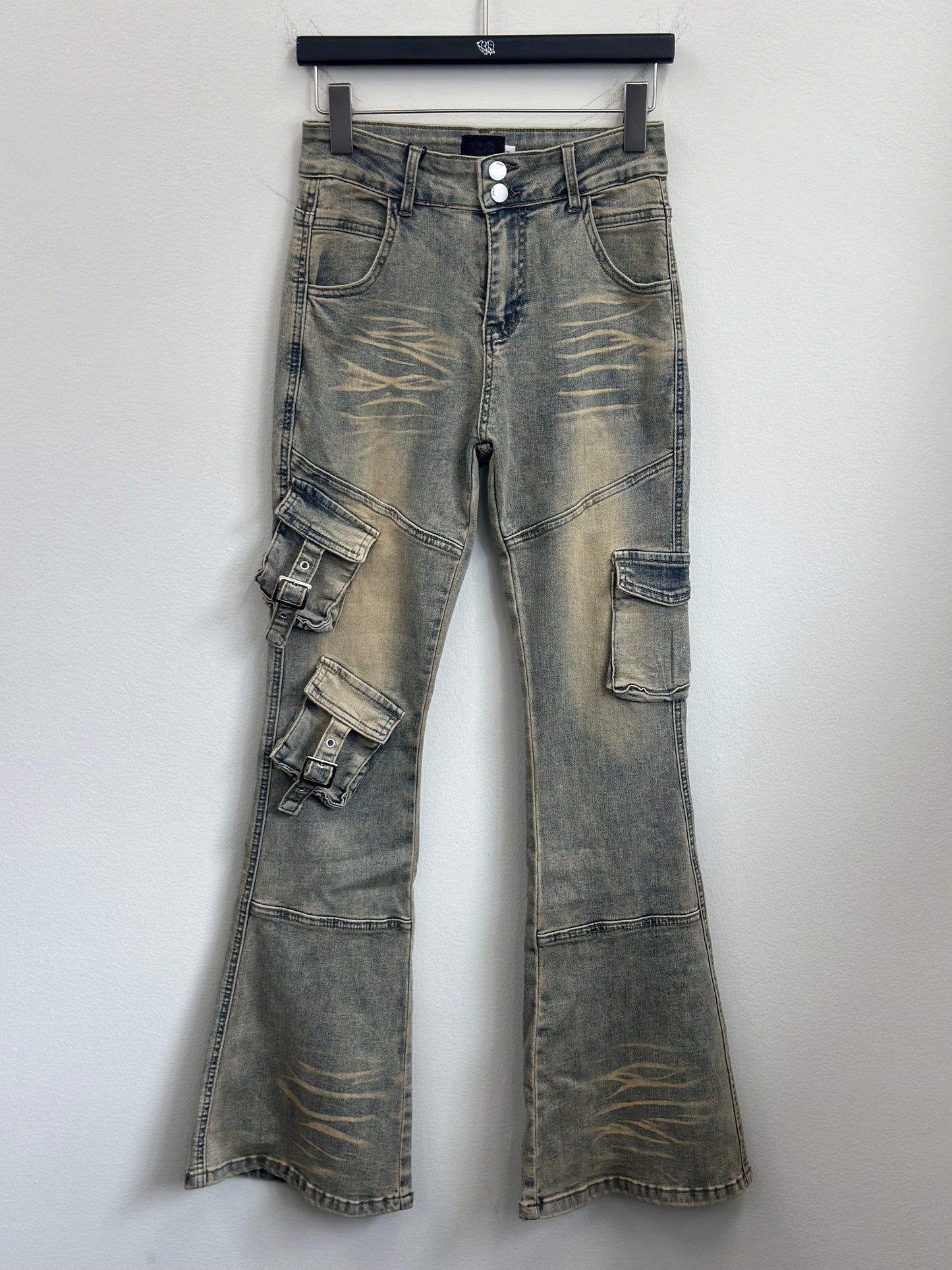 diagonal beltpants A15