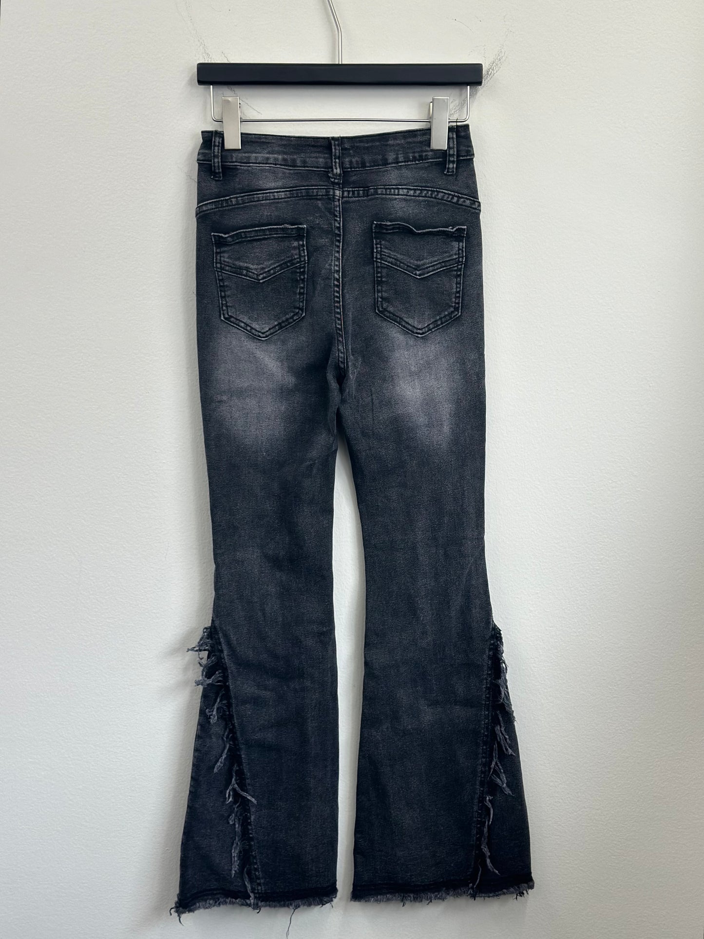 flare denim pants A26