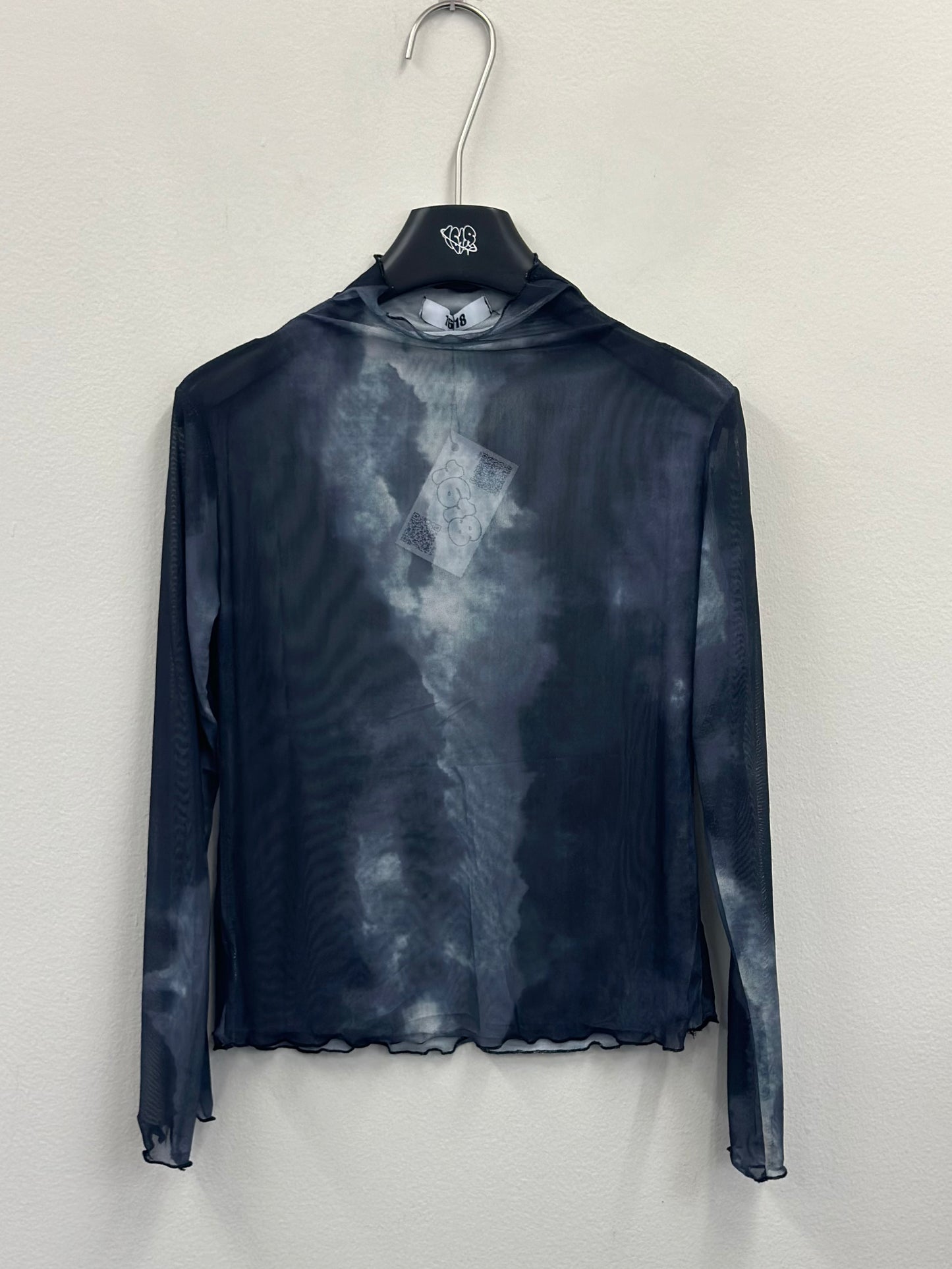 see-through design tops A91