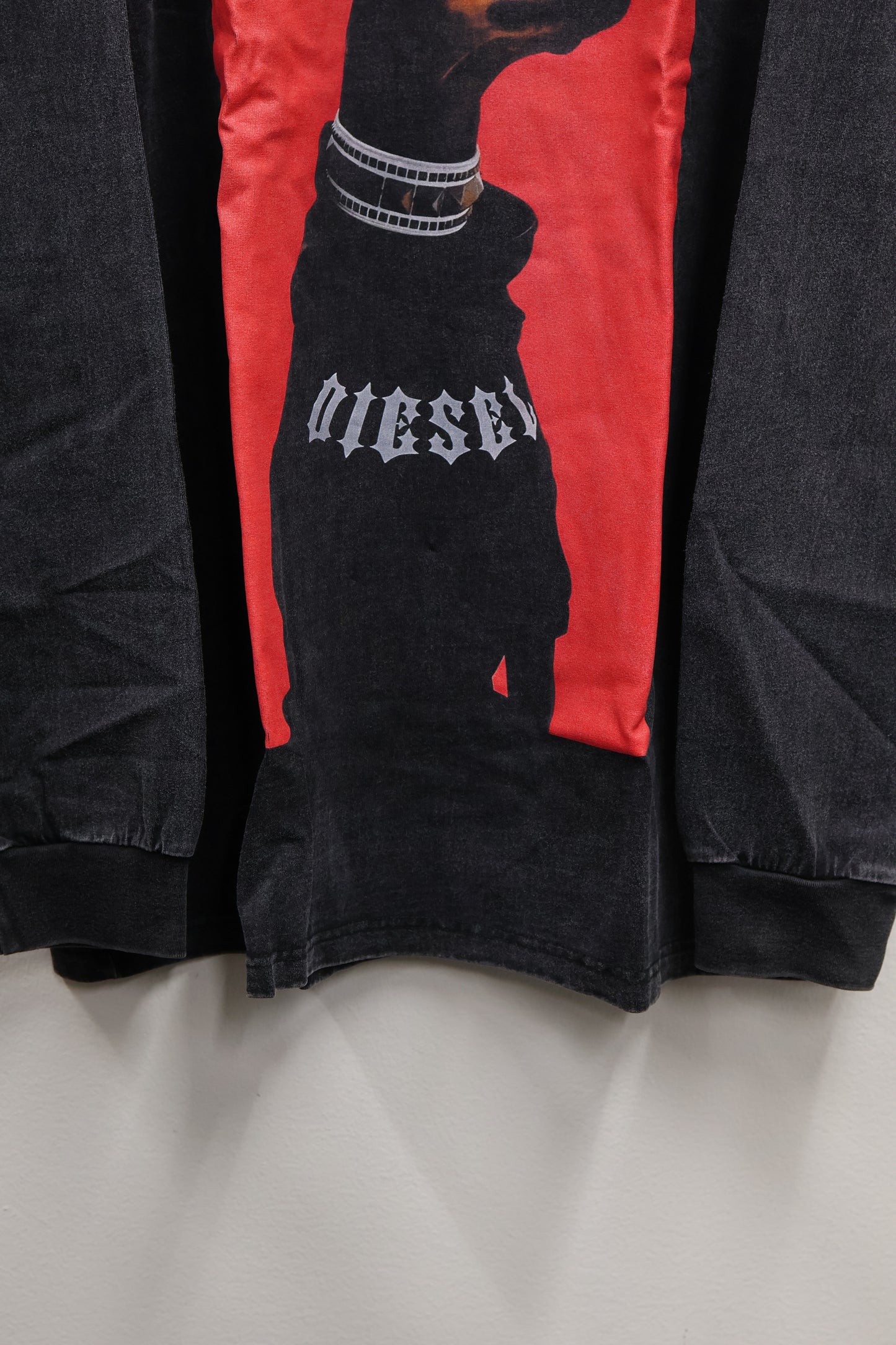 dog print long-T A383