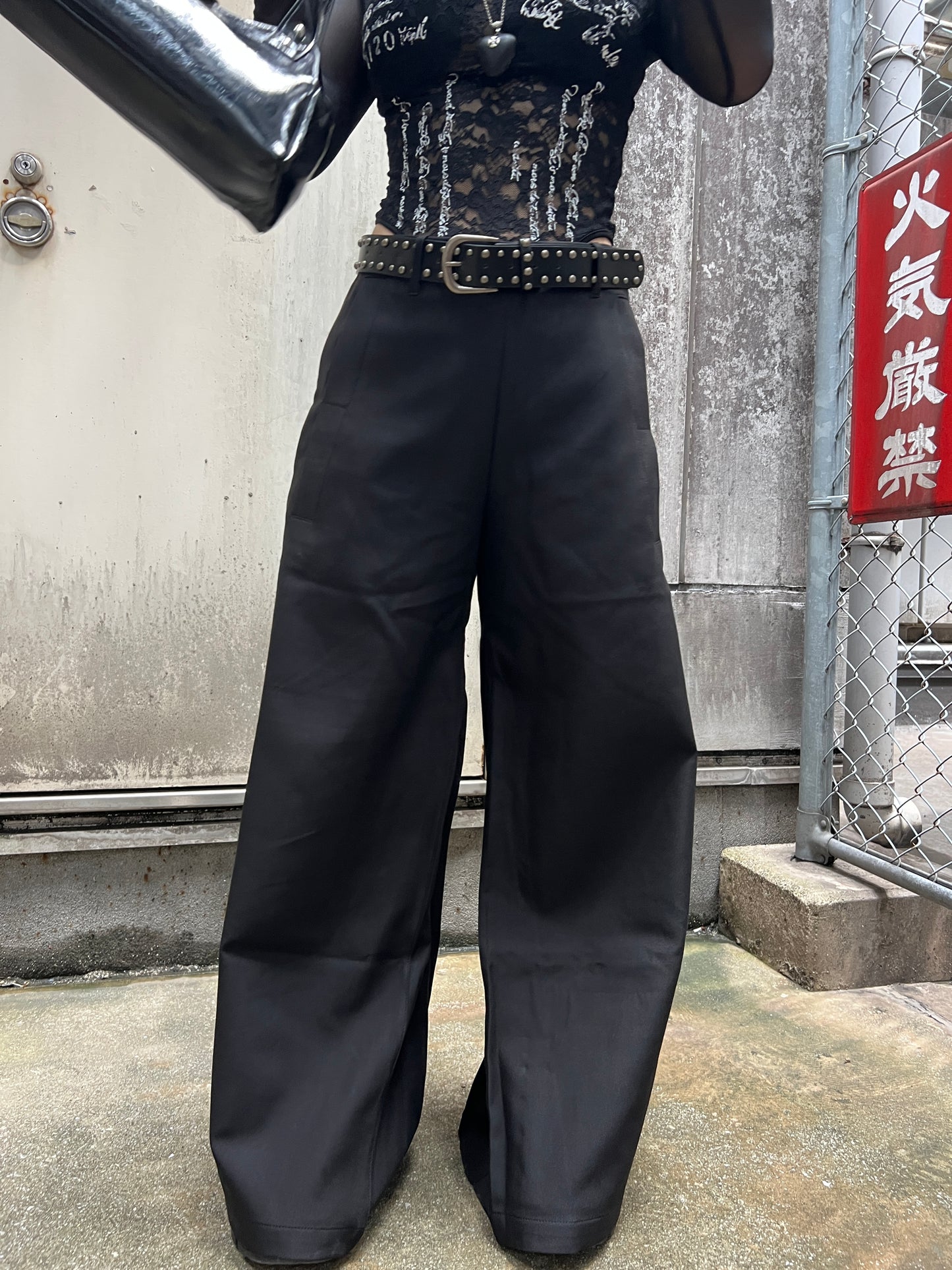 shadow wide Pants A277