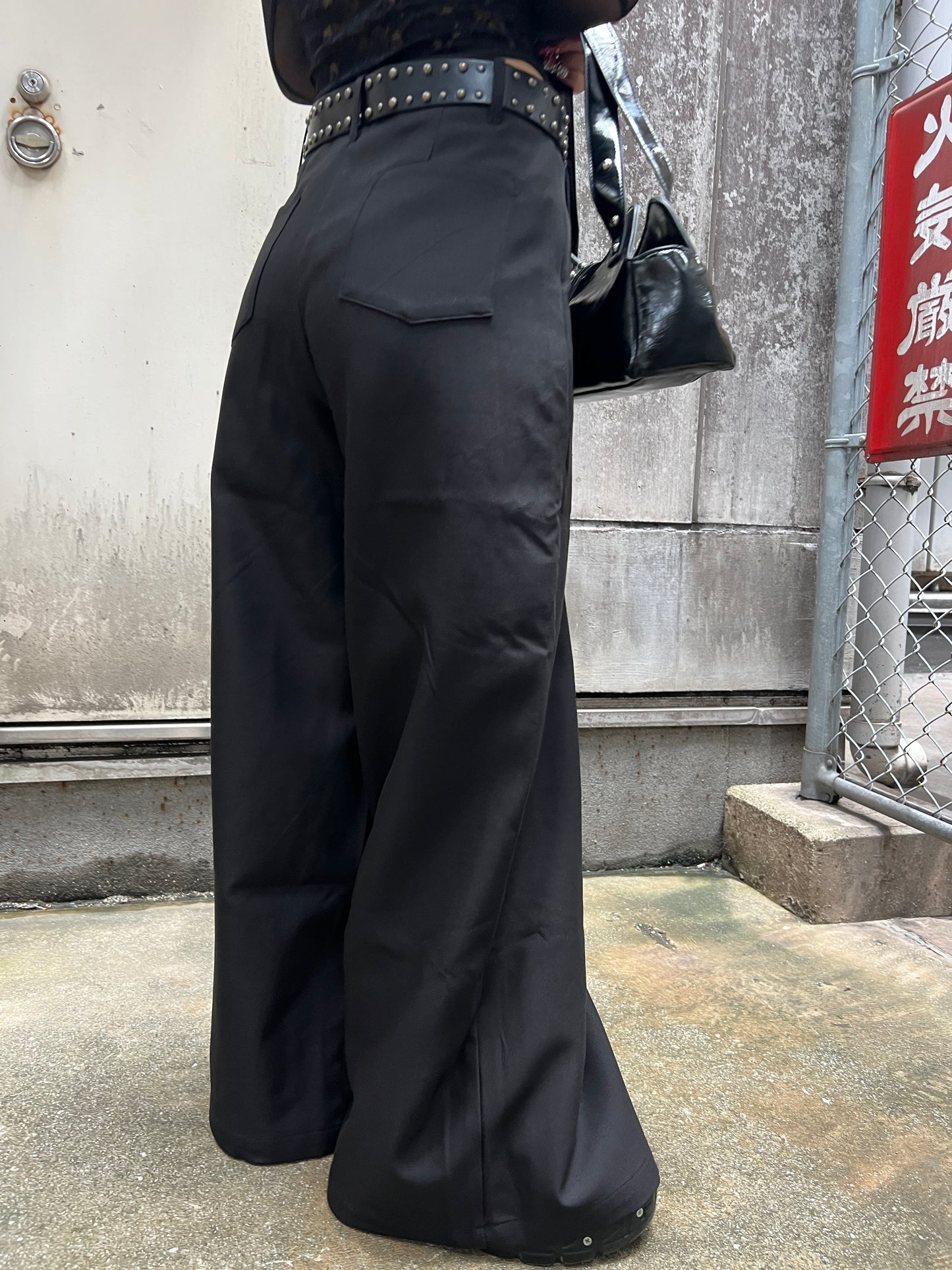 shadow wide Pants A277