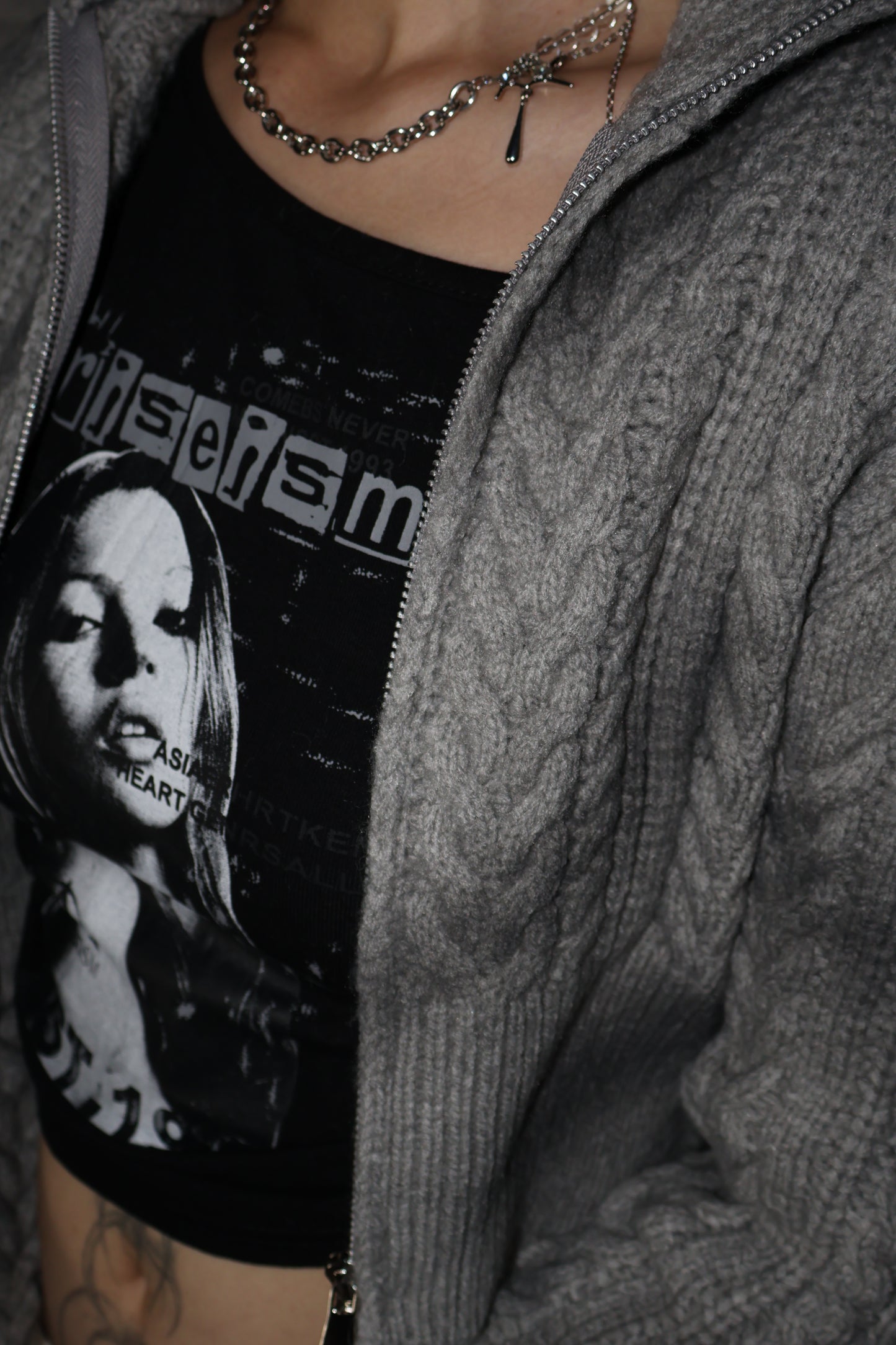 highjack short zip knitA373