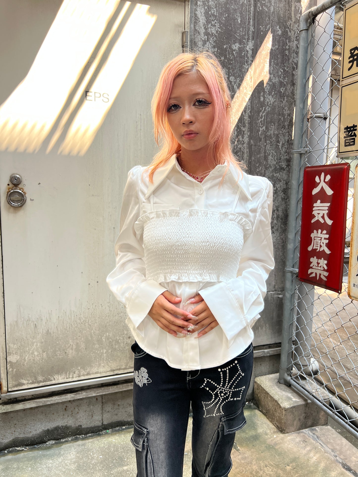 Ruffle Edge Shirt A288