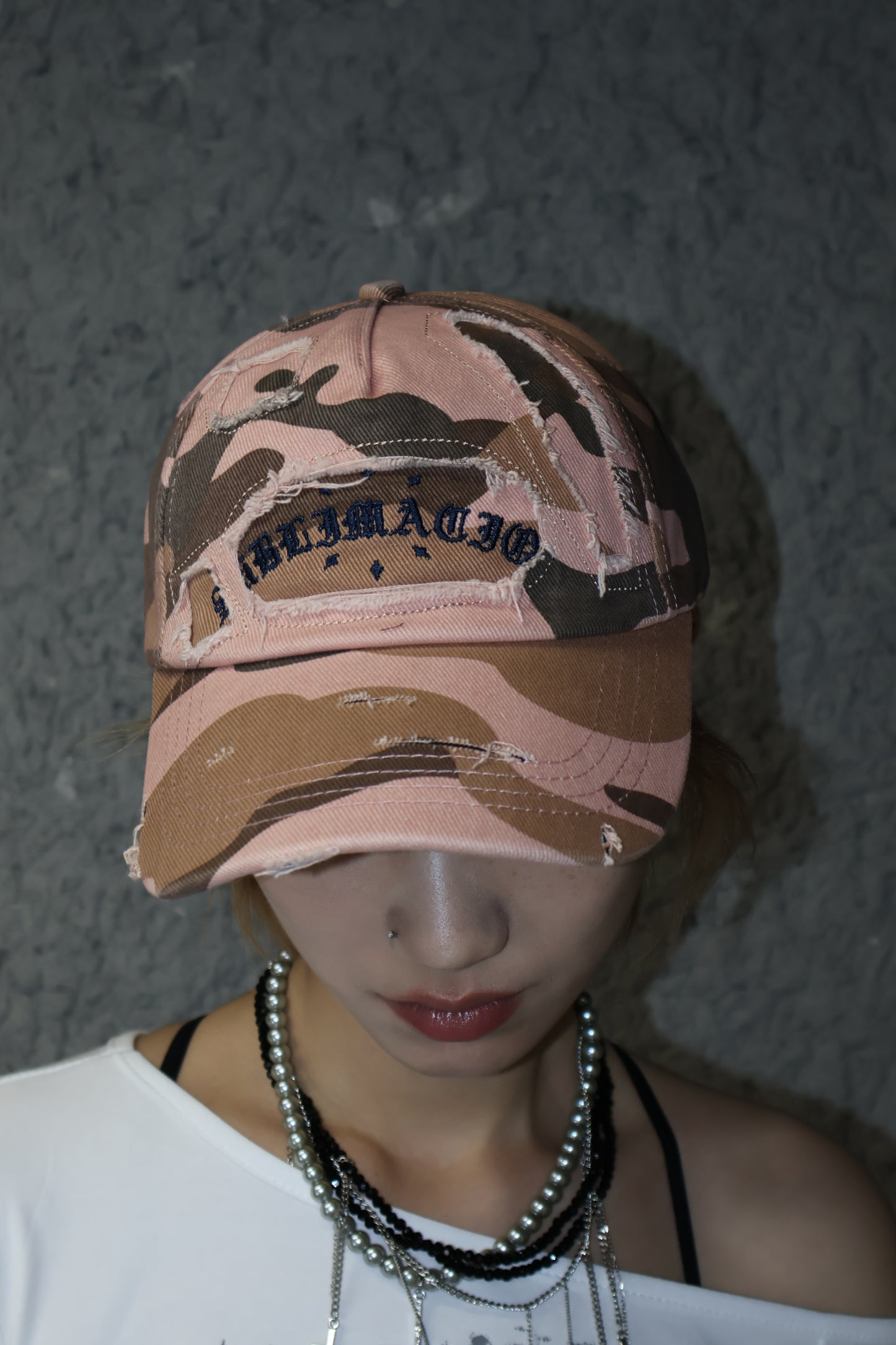 damage camouflage cap I38