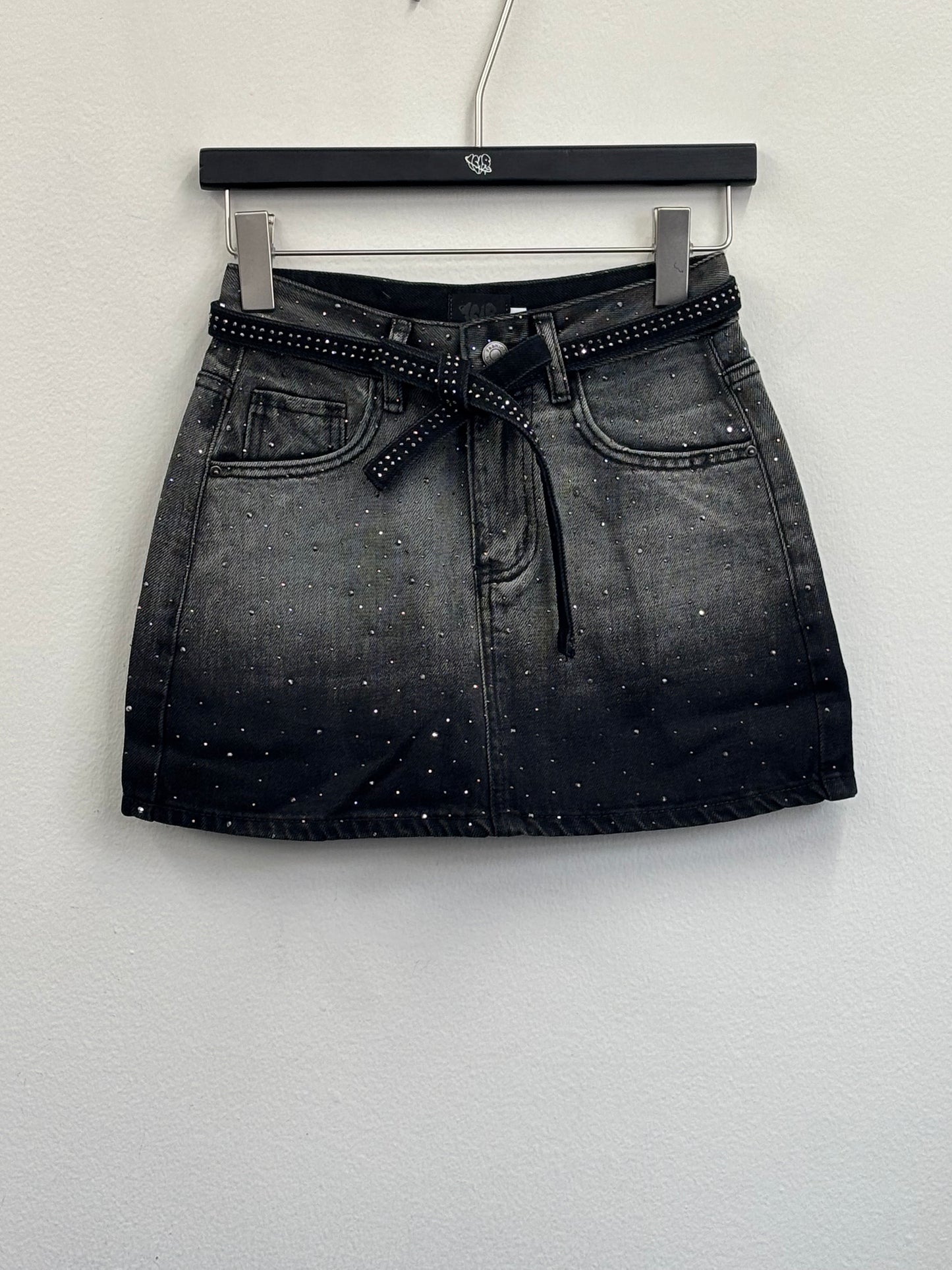 25-K51 small stone denimskirt A179