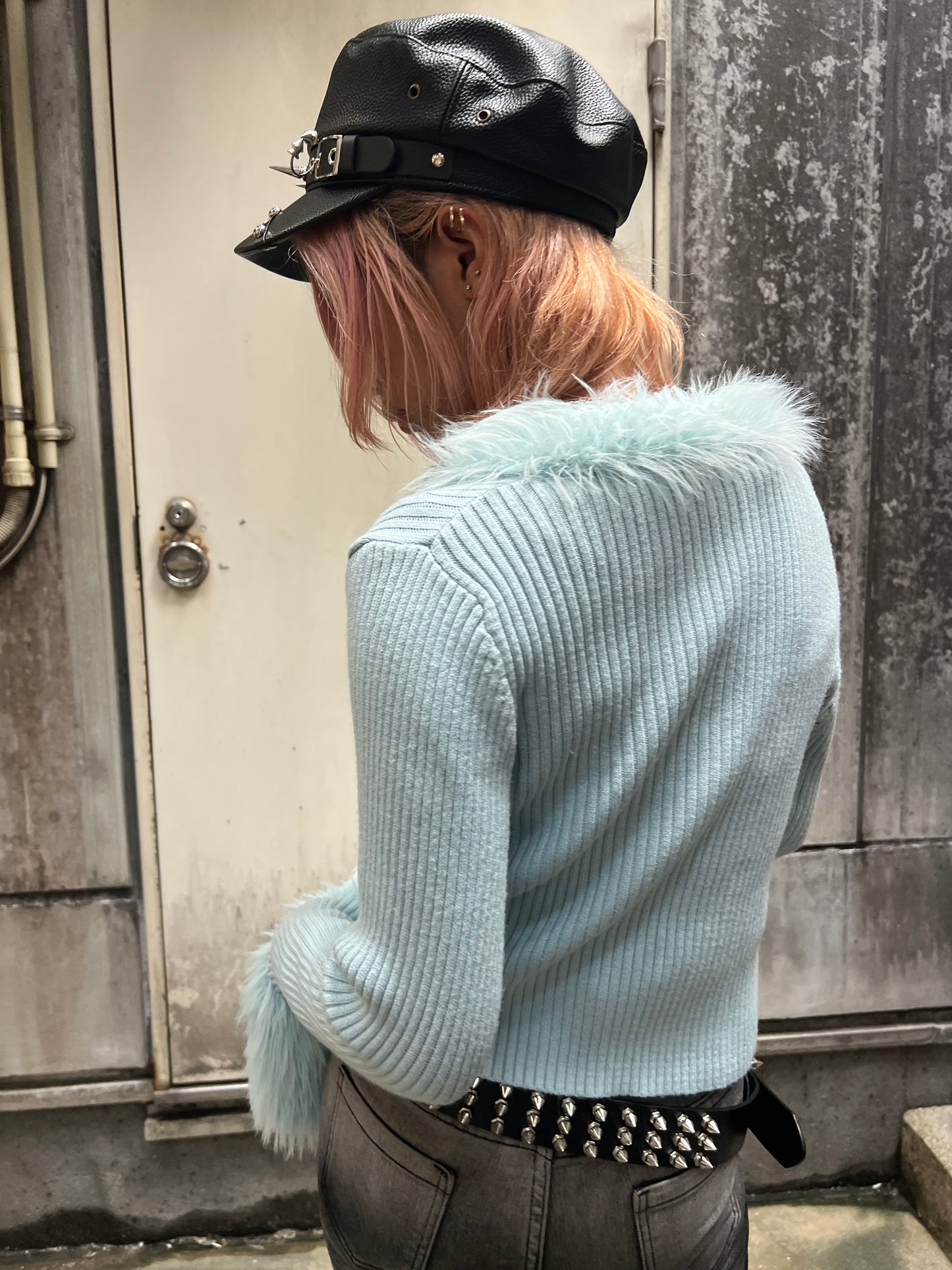 Fur Trim Cardigan A319