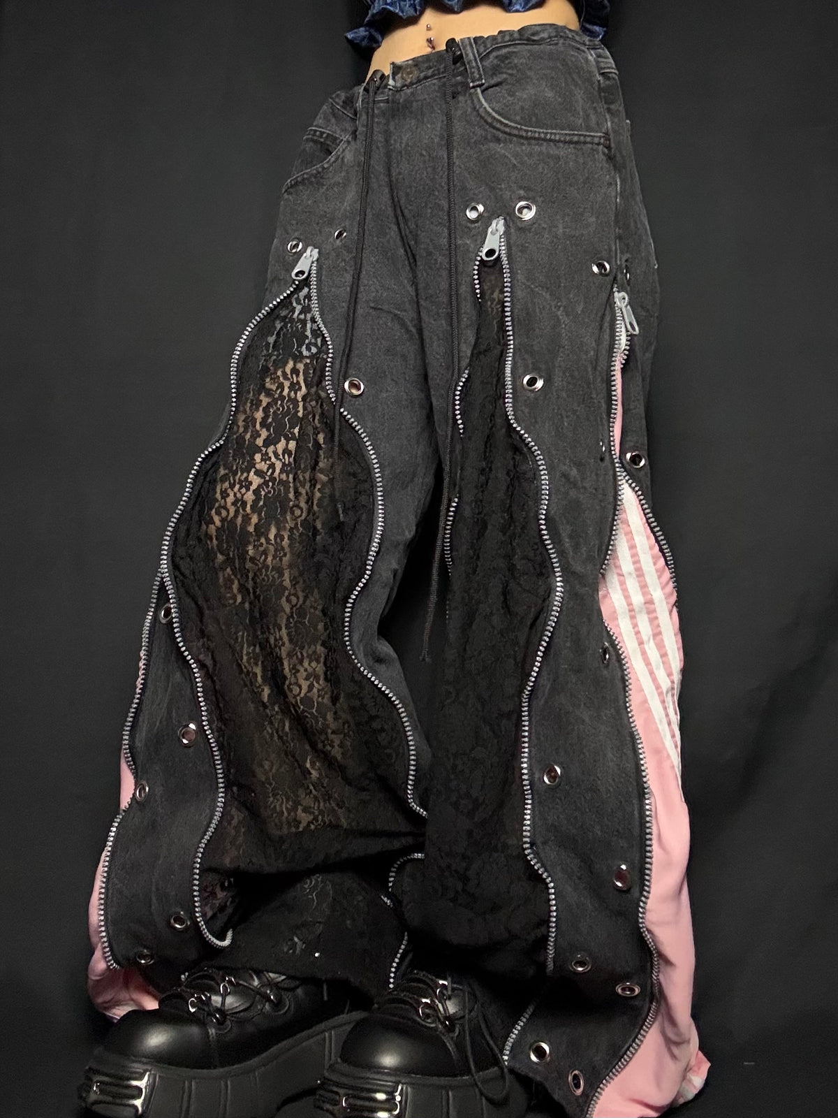 1618 remake lace denim_RA1006