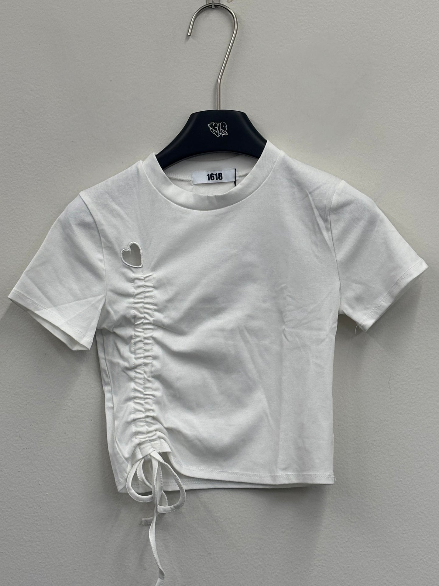 heart shirring tee A116