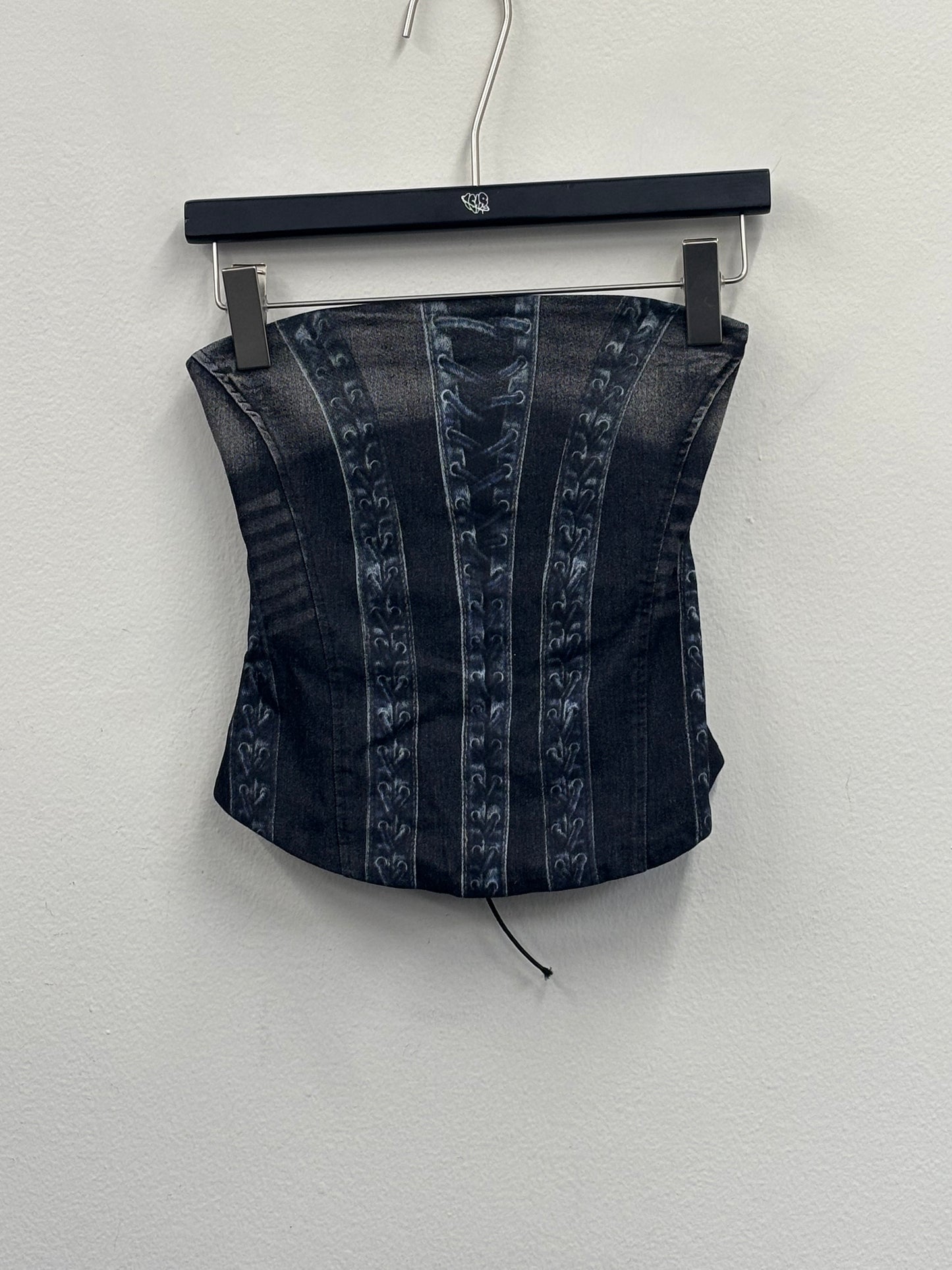 denim bustier A183