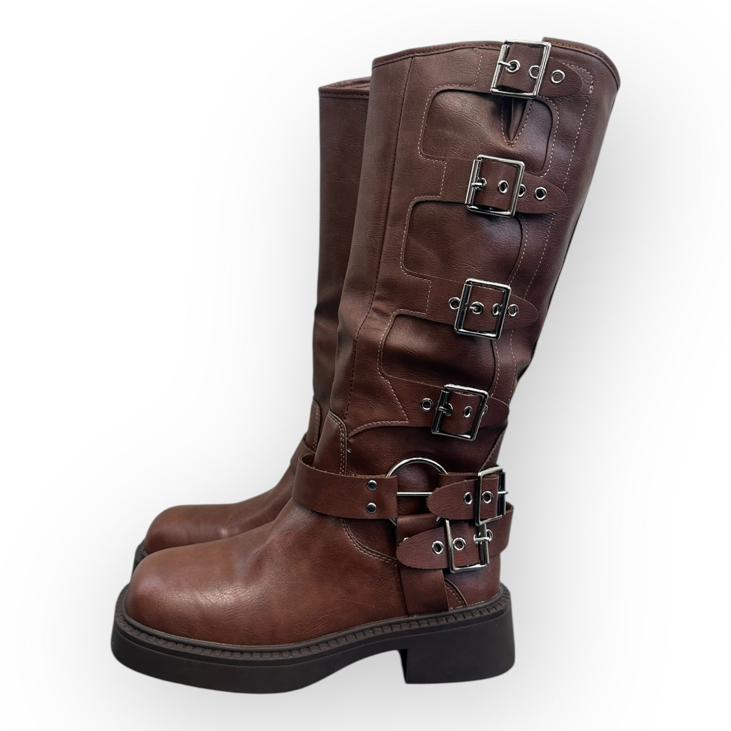 buckle long boots S8