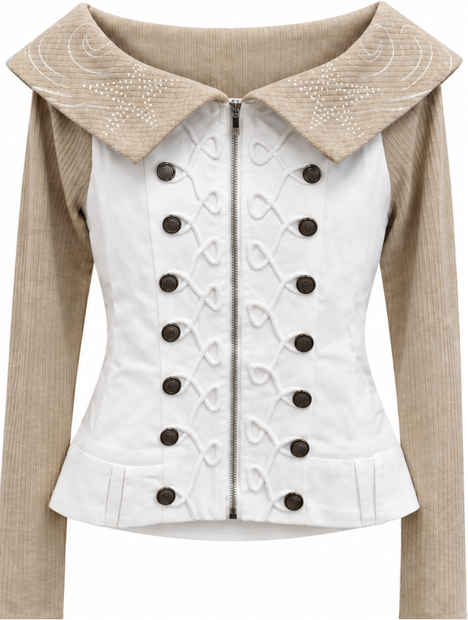 Corset Button Top A514