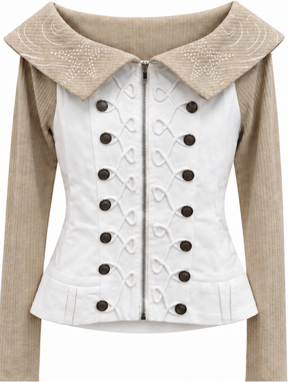 Corset Button Top A514