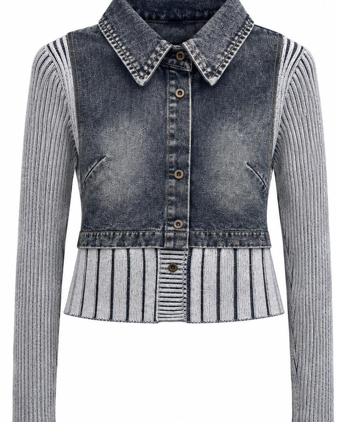 denim knit A125