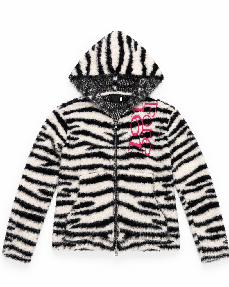 Wild Static Zip Hoodie A713