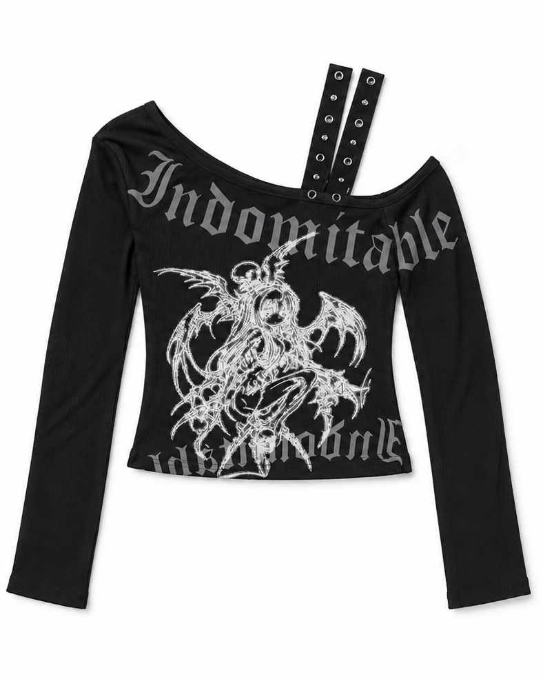 Demon Lace Long Sleeve Top A718