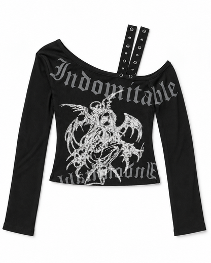 Demon Lace Long Sleeve Top A718