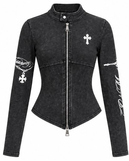 Gothic Cross Top  A702