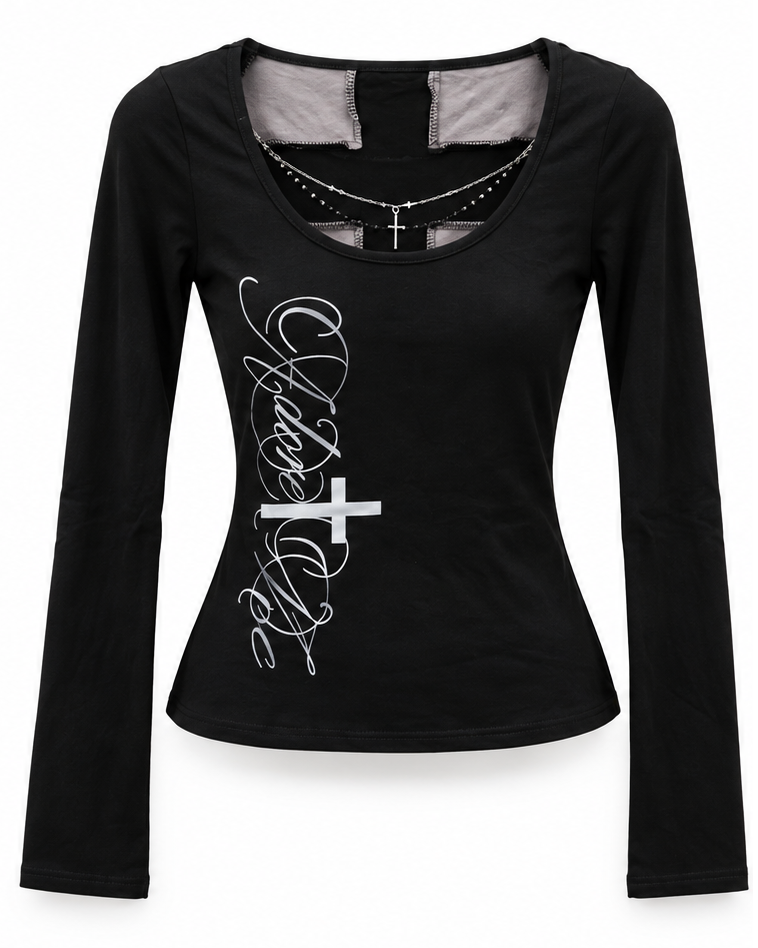 25-916 Cross Line Top A422