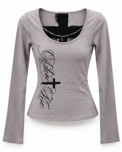 25-916 Cross Line Top A422