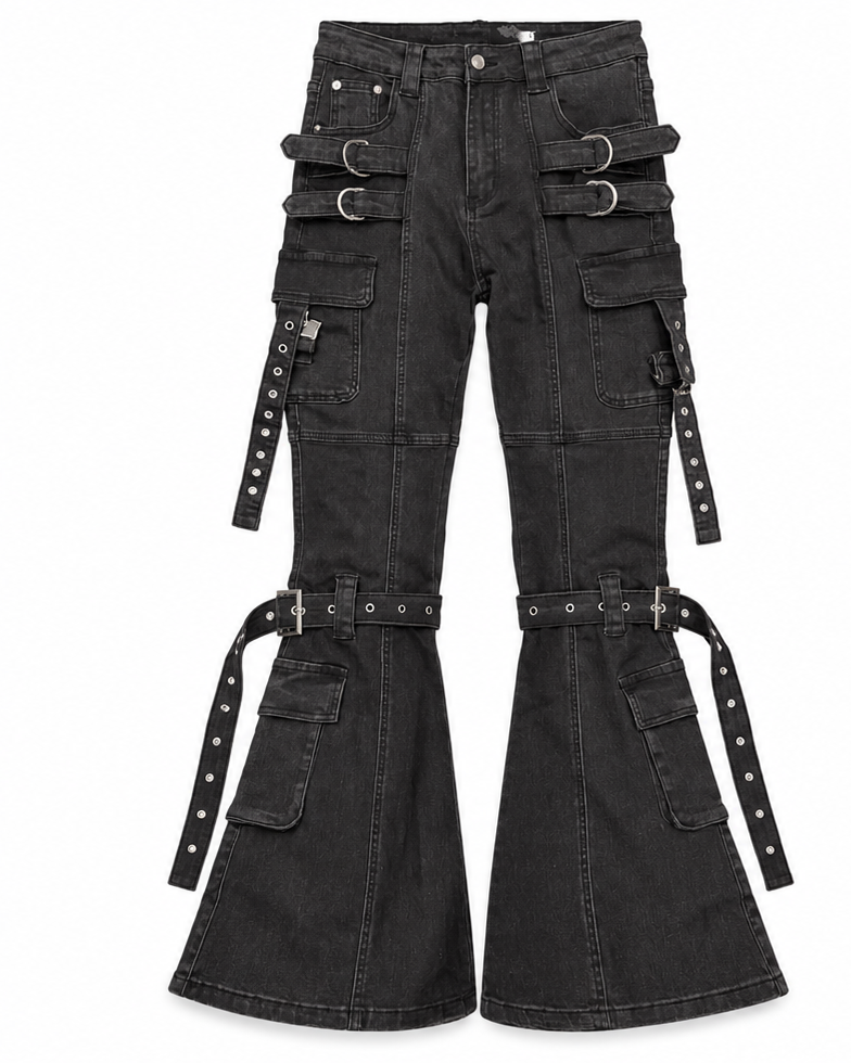 Utility Flare Pants A726
