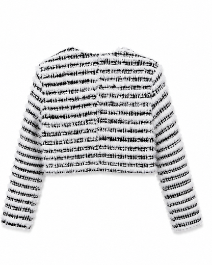 Fuzzy Stripe Jacket A321